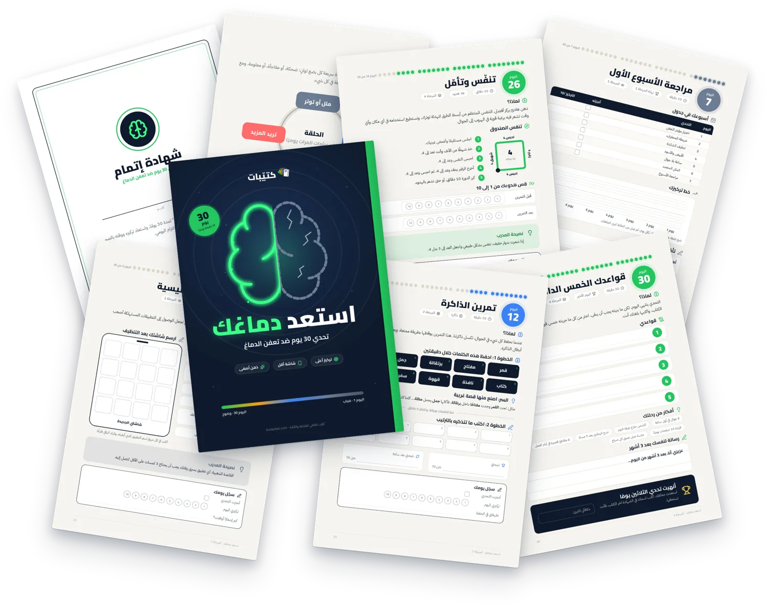 صفحات من داخل كتاب استعد دماغك